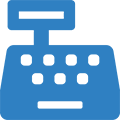 cash register solid blue 1