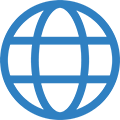 globe light blue