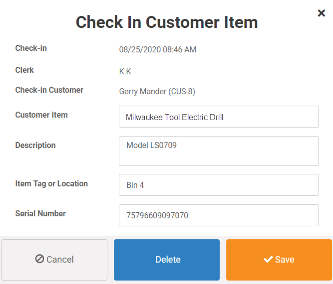 Drill check in customer item Front-Register-MicroBiz (2) Drill check in customer item Front Register MicroBiz 2