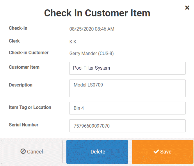check-in-customer-item-Front-Register-Pool check in customer item Front Register Pool