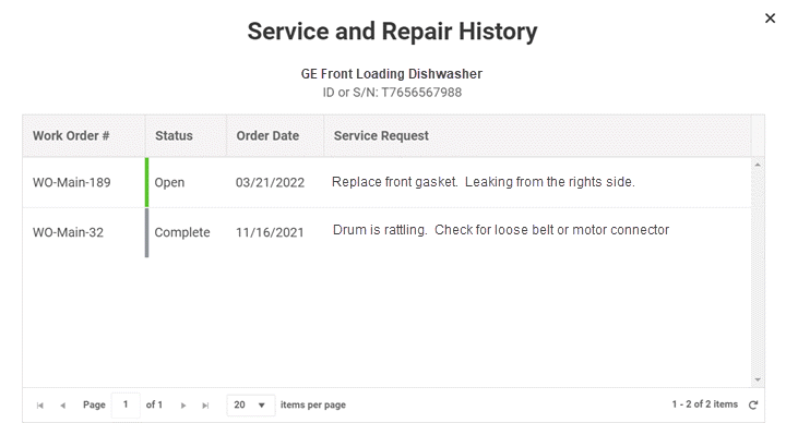 Appliance Store POS System | Point of Sale System for Appliance Store | MicroBiz POS 5 Cloud POS Service History 1