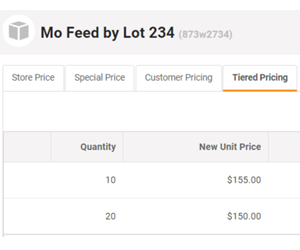 Feed Store POS | Point of Sale System for Feed and Farm Supply Store | MicroBiz POS 5 Tiered Pricing MicroBiz